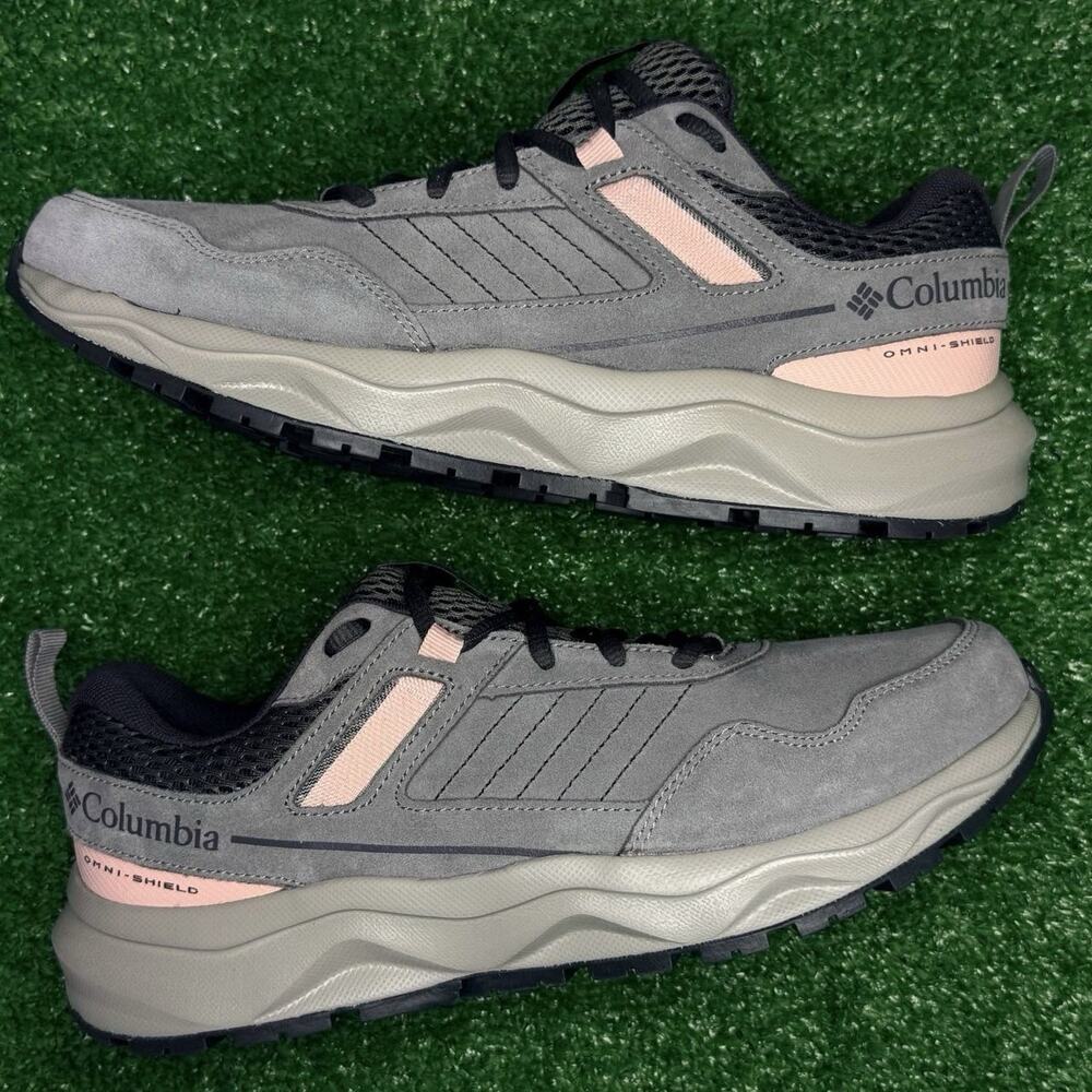 Columbia Plateau Venture Grey/Pink Women’s 10W Hiking Shoes NWOB Fast Ship